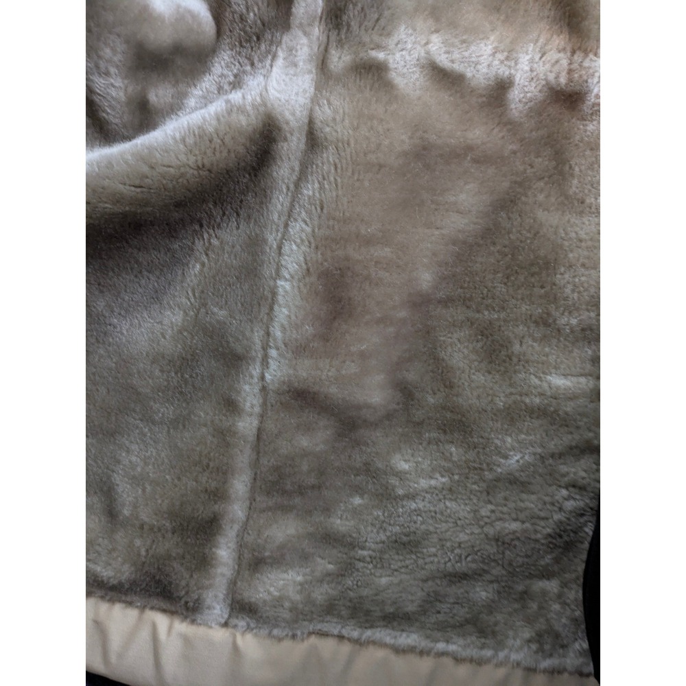 VTG Mighty-Mac Vintage Tan Sherpa Fur Lined Hooded Parka Jacket Mens Made USA XL - Picture 12 of 12